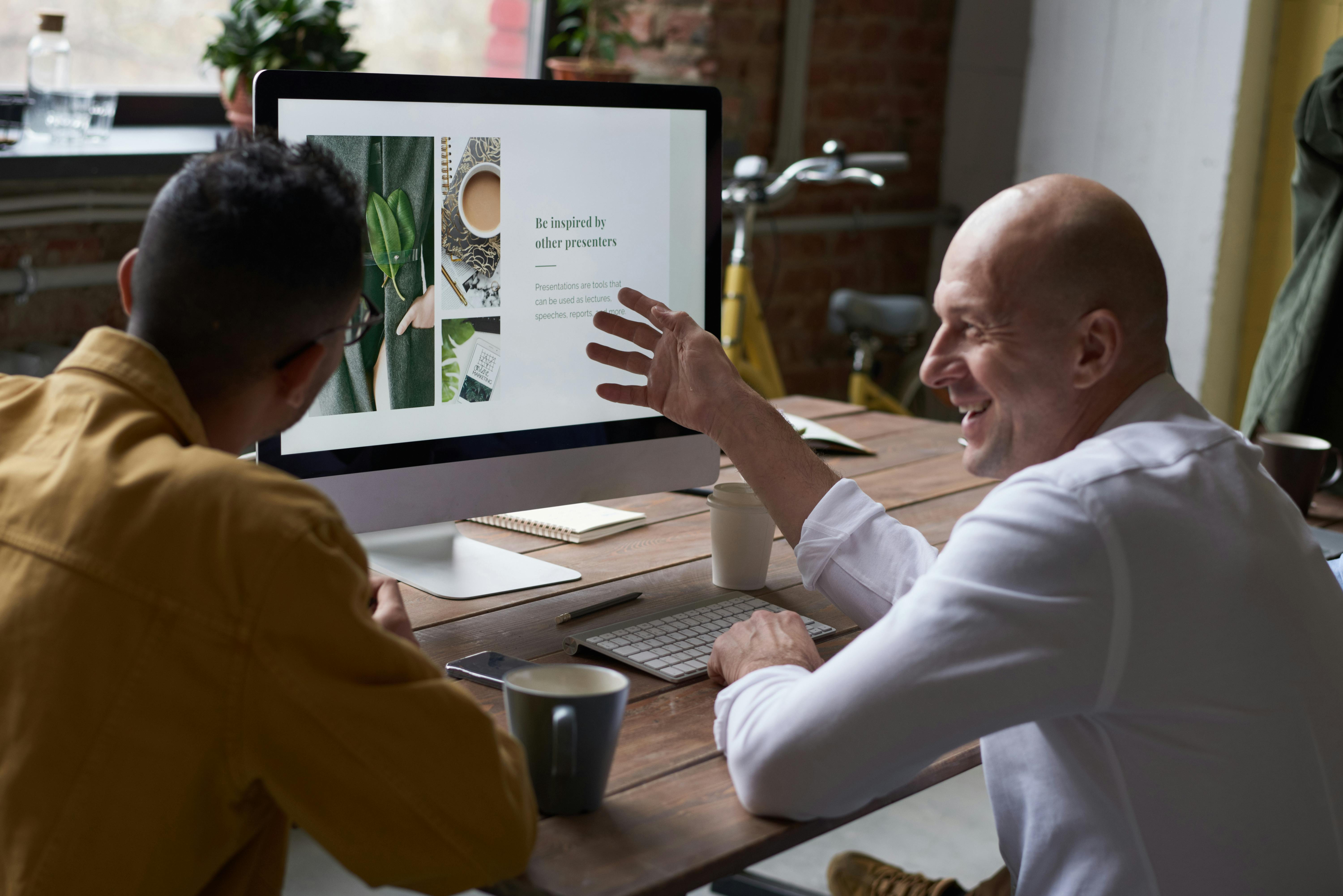 Team collaborating in a technology-focused meeting room